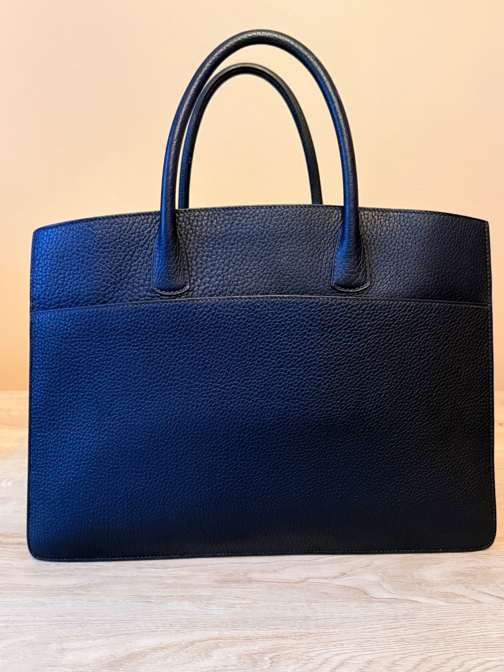 Hermes White Bus Bag 39